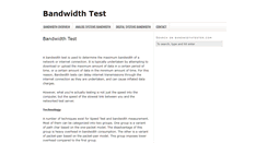 Desktop Screenshot of bandwidthtester.com